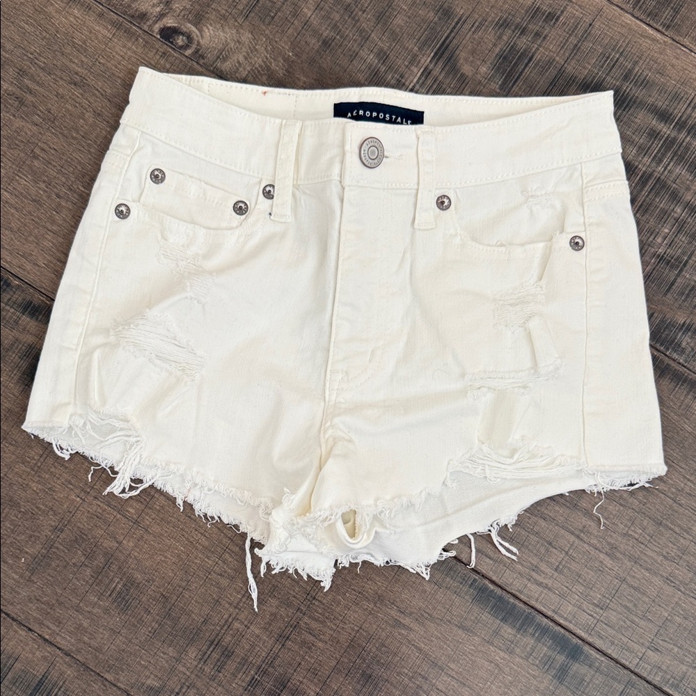 Aeropostale Women's Distressed Jean Shorts size 00